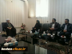 دیدار با حضرت آیت اله نمازی نماینده محترم ولی فقیه و امام جمعه شهرستان کاشان 2