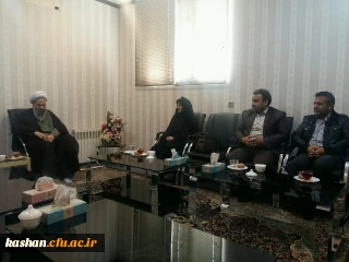 دیدار با حضرت آیت اله نمازی نماینده محترم ولی فقیه و امام جمعه شهرستان کاشان