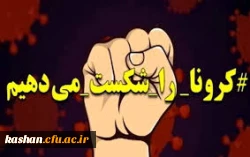 با رعایت اصول بهداشتی، کرونا را شکست می دهیم. 2