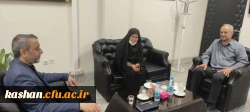 دیدار رئیس دانشگاه با ریاست اداره آموزش و پرورش شهرستان کاشان 2