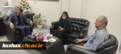 دیدار رئیس دانشگاه با ریاست اداره آموزش و پرورش شهرستان کاشان 3