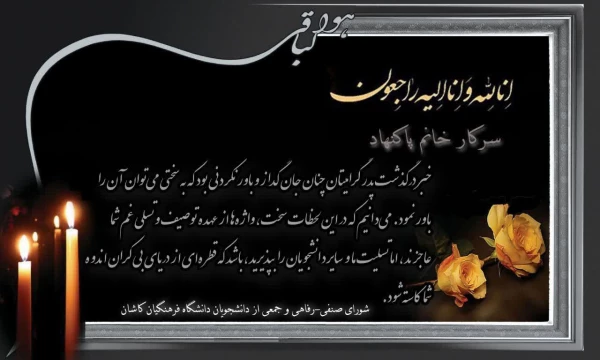 پیام تسلیت 3