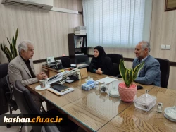 دیدار نوروزی ریاست دانشگاه فرهنگیان مرکز کاشان با مدیر عامل خیرین مدرسه ساز کاشان 2