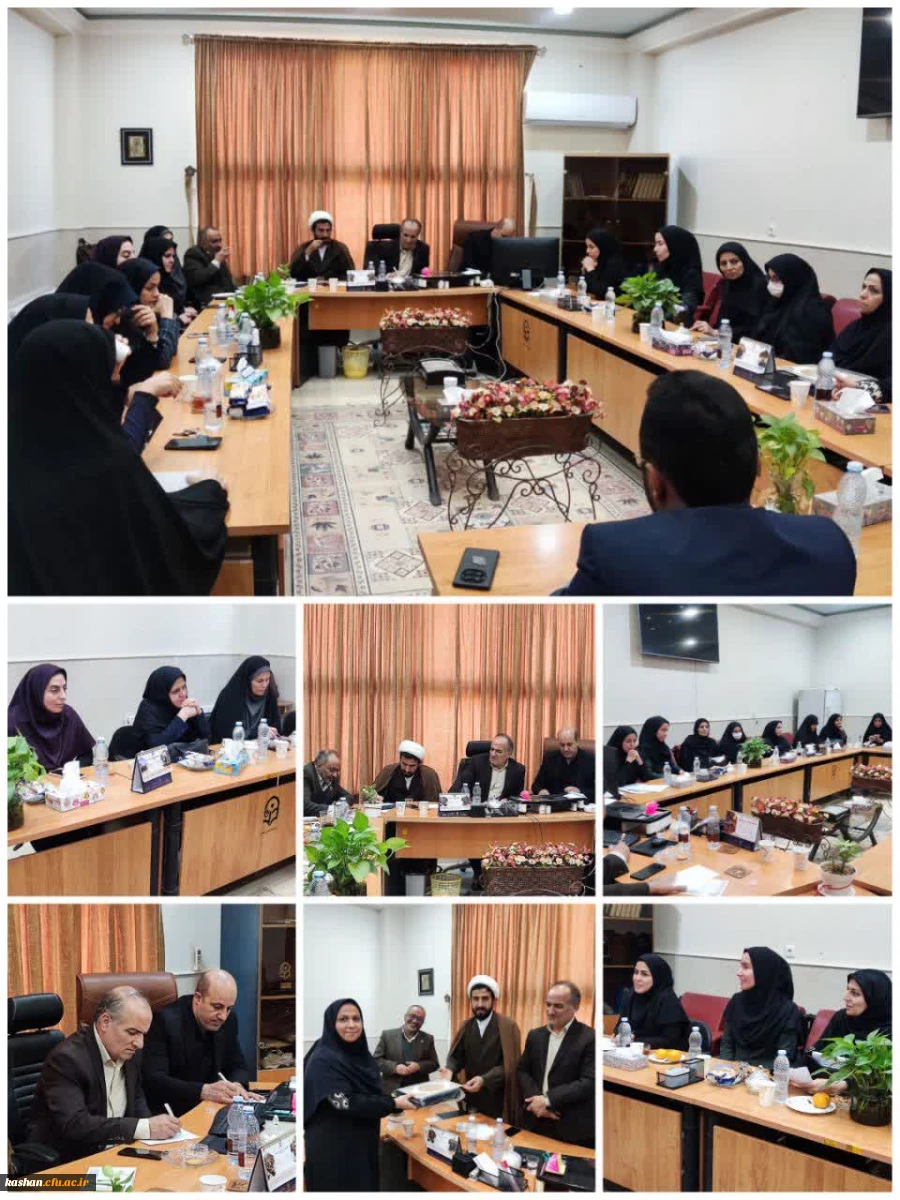 دیدار دکتر پناهی با کارمندان و اعضای هیأت علمی دانشگاه فرهنگیان کاشان 2